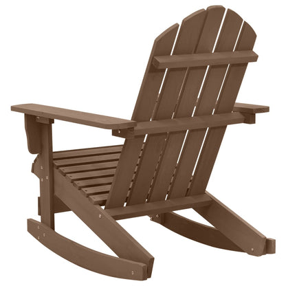 Patio Rocking Chair Wood Brown