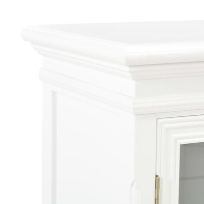 Sideboard White 70x28x70 cm Solid Pine Wood
