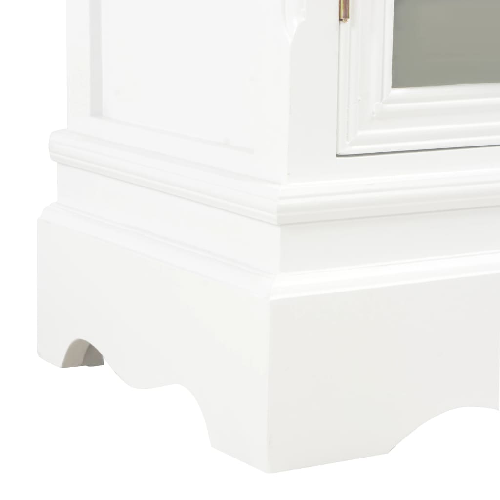 Sideboard White 70x28x70 cm Solid Pine Wood