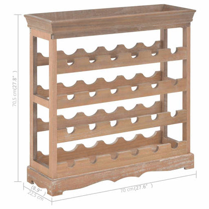 Wine Cabinet Brown 70x22.5x70.5 cm MDF
