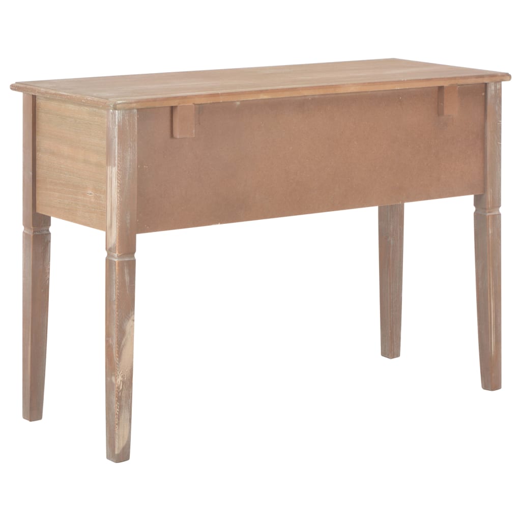 Writing Desk Brown 109.5x45x77.5 cm Wood