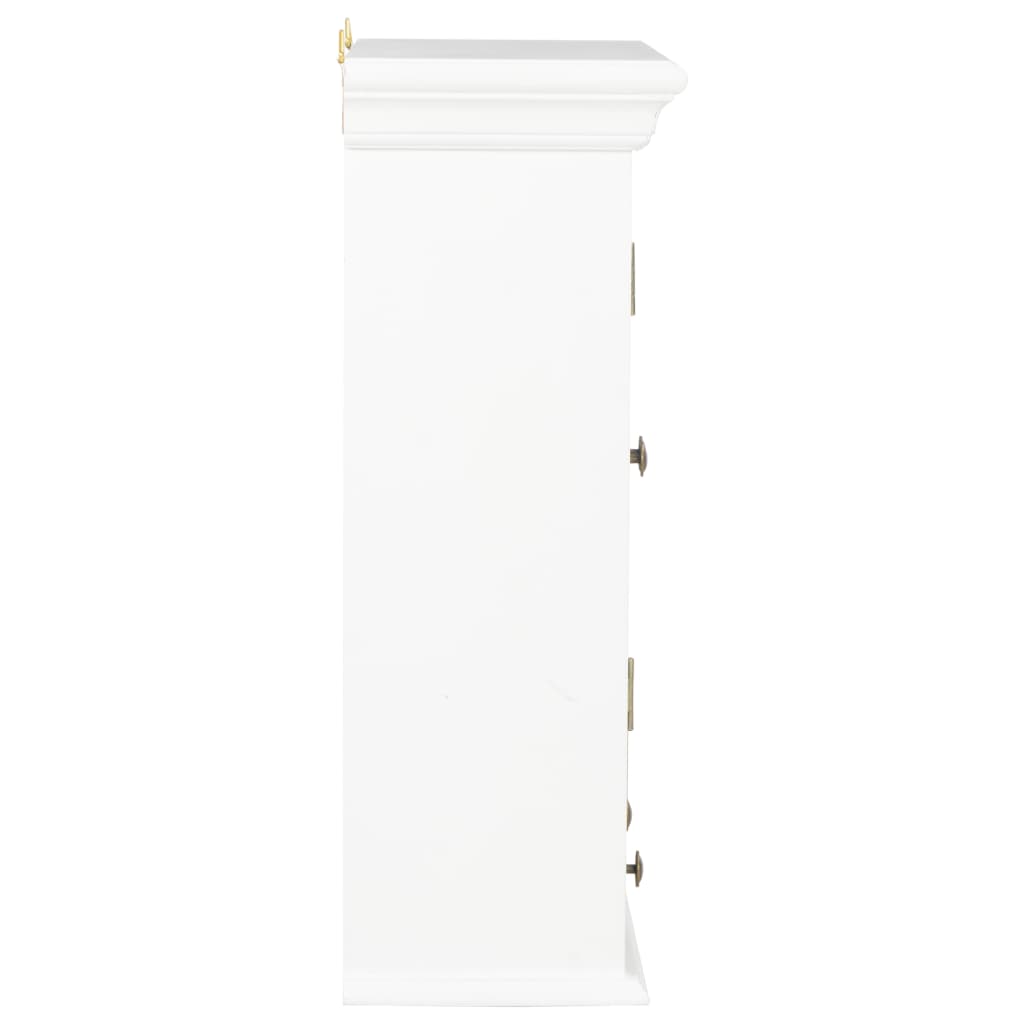 Wall Cabinet | White, Brown | Engineered wood, Acrylic | Medium