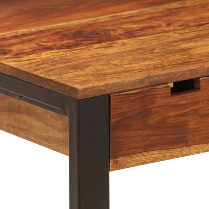 Desk 43.3"x21.7"x30.7" Solid Acacia Wood and Steel
