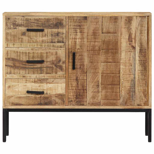 Sideboard | Mango Wood with Iron | Solid Mango Wood | Medium | Sideboard