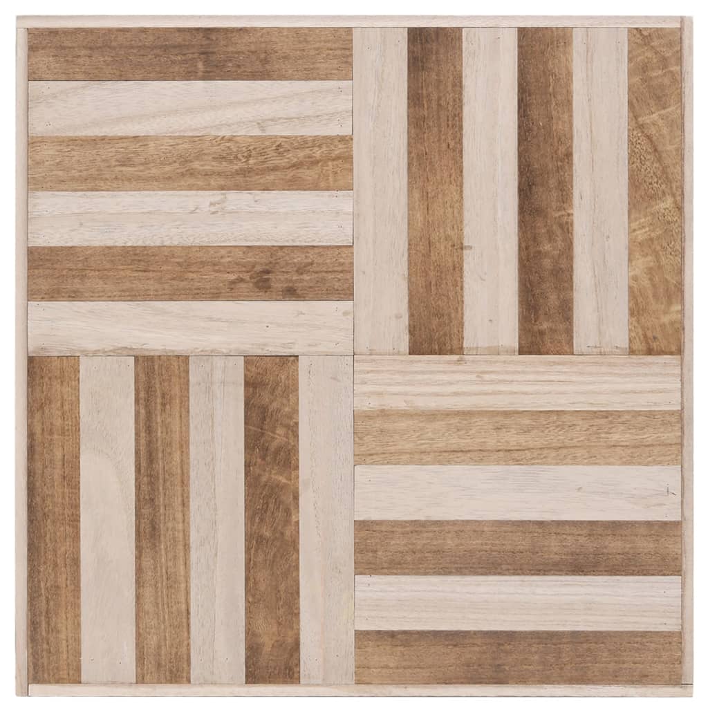 Coffee Table 19.7"x19.7"x13.2" Solid Wood