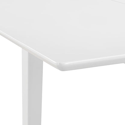 247626 vidaXL Extendable Dining Table White (80-120)x80x74 cm MDF