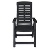 11 Piece Outdoor Dining Set Plastic Anthracite