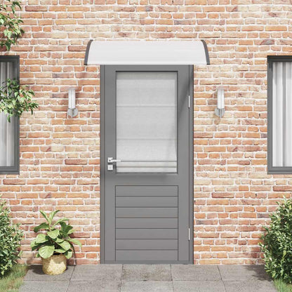 Door Canopy Black and Transparent 47.2"x29.5" PC
