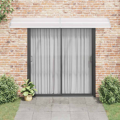 Door Canopy Gray and Transparent 118.1"x29.5" PC