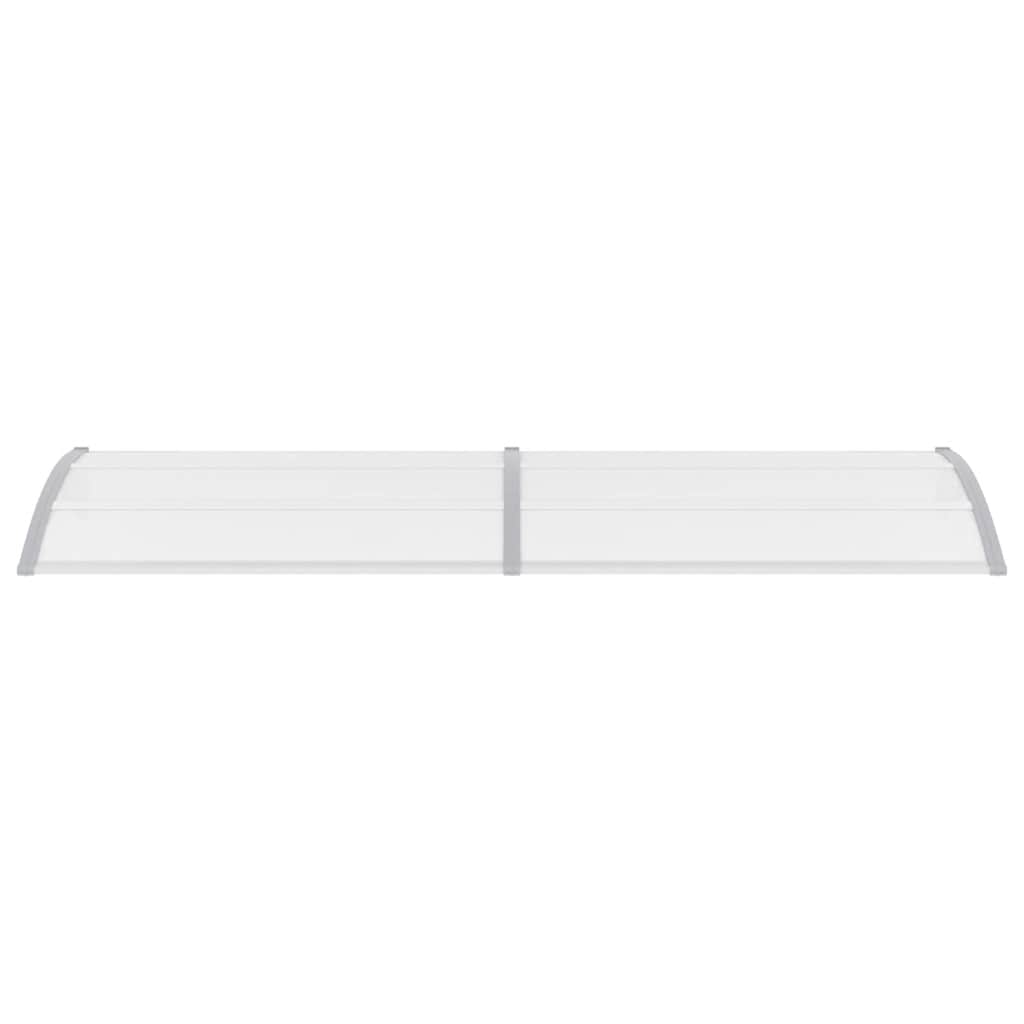 Door Canopy Gray and Transparent 118.1"x29.5" PC
