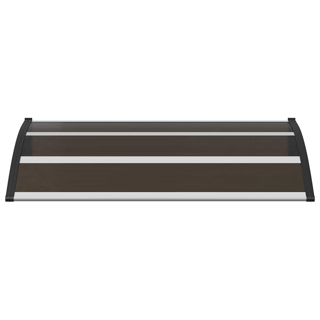 Door Canopy Black 120x75 cm PC