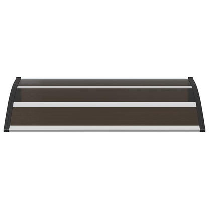 Door Canopy Black 120x75 cm PC