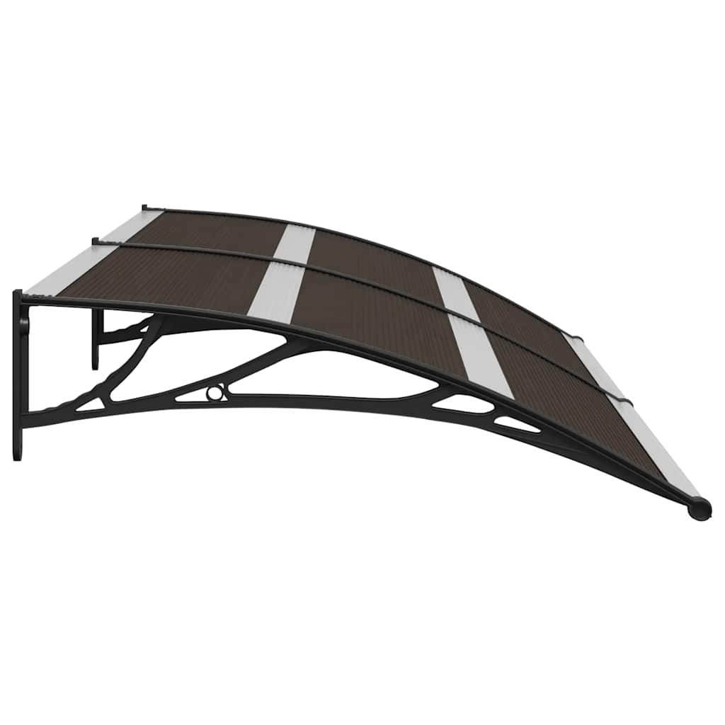 Door Canopy Black 200x75 cm PC