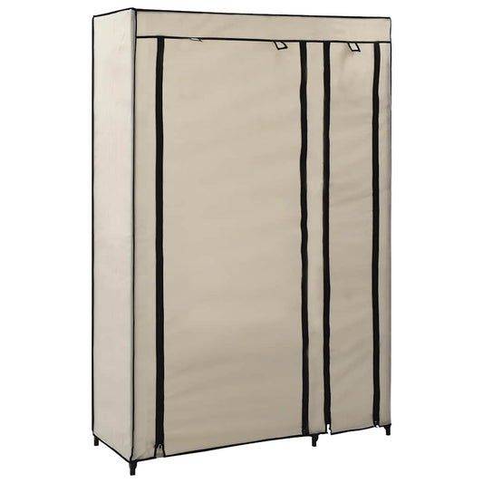 Folding Wardrobe | Cream | Polypropylene fabric and steel | Medium