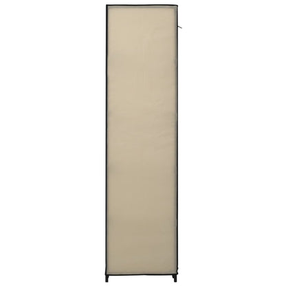 Folding Wardrobe Cream 110x45x175 cm Fabric