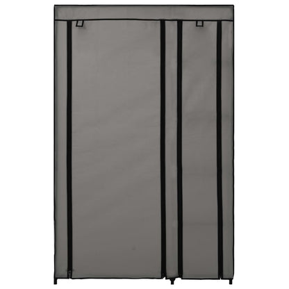 Folding Wardrobe Grey 110x45x175 cm Fabric