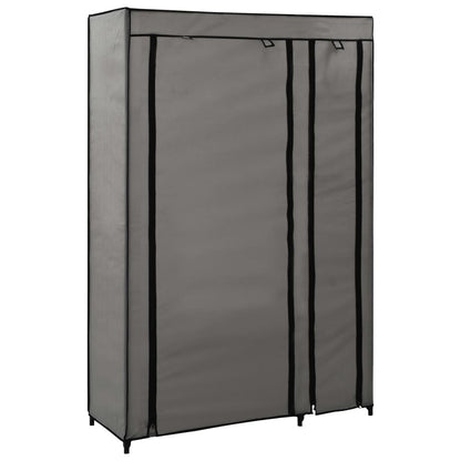 Folding Wardrobes 2 pcs Grey 110x45x175 cm Fabric