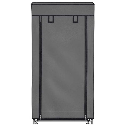 Shoe Cabinet with Cover Grey 58x28x106 cm Fabric