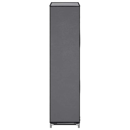 Shoe Cabinet with Cover Grey 58x28x106 cm Fabric