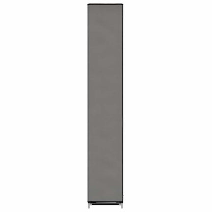 Shoe Cabinet with Cover Grey 57x29x162 cm Fabric