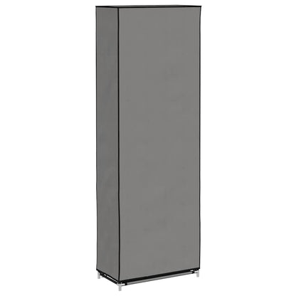 Shoe Cabinet with Cover Grey 57x29x162 cm Fabric