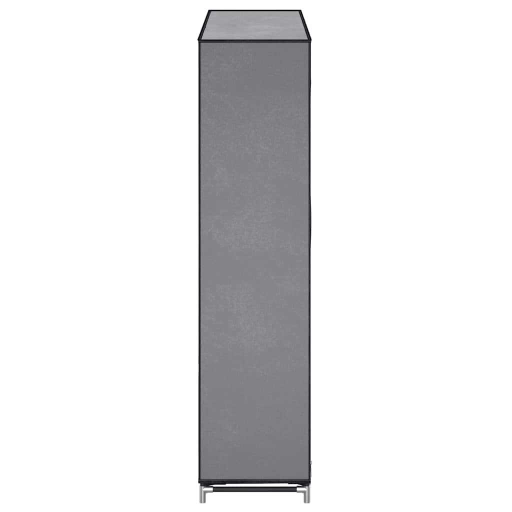 Shoe Cabinet with Cover Grey 115x28x110 cm Fabric
