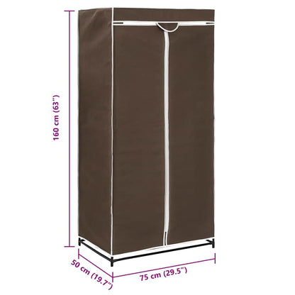 Wardrobe Brown 75x50x160 cm