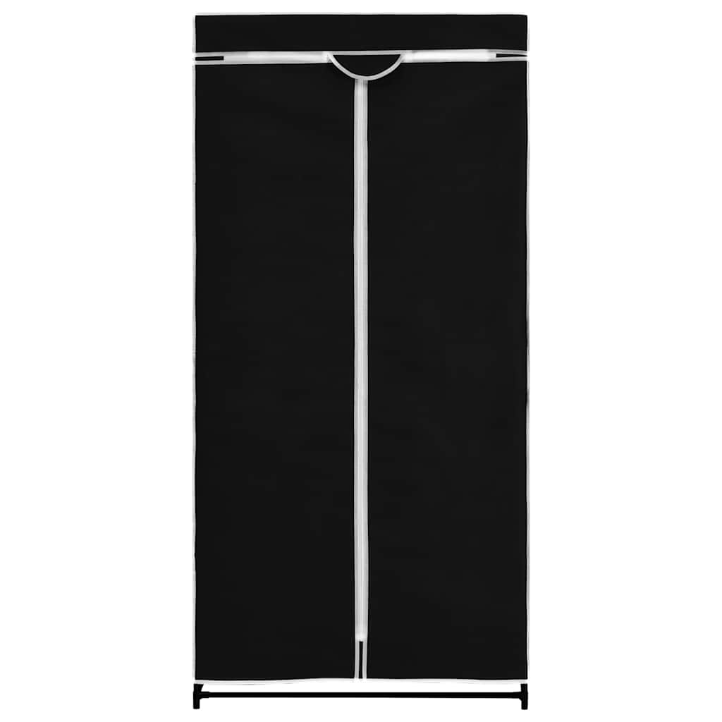 Wardrobes 2 pcs Black 75x50x160 cm