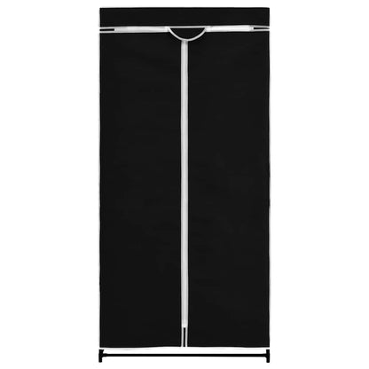 Wardrobes 2 pcs Black 75x50x160 cm