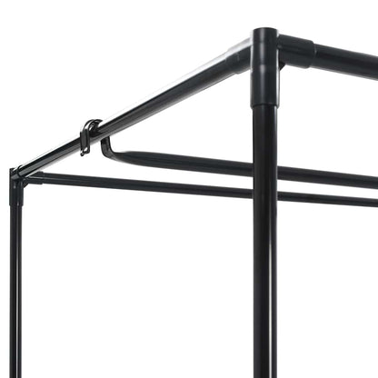 Wardrobes 2 pcs Black 75x50x160 cm