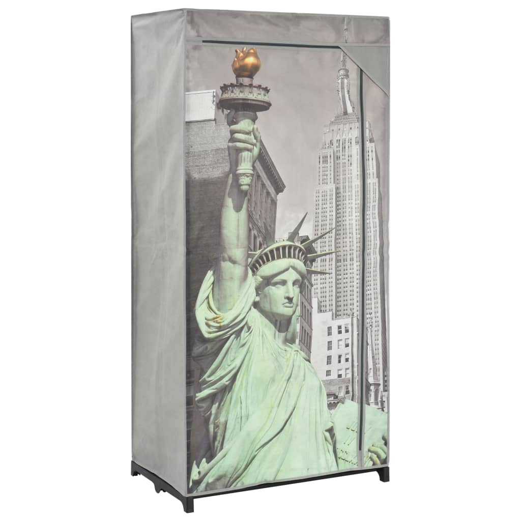 Wardrobe New York 75x45x160 cm Fabric