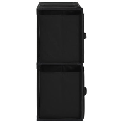 Storage Cabinet Black Steel frame and polyester fabric Medium