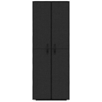 Shoe Cabinet Black 60x30x166 cm Fabric