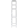 3-Tier Storage Rack over Toilet Silver 53x28x169 cm