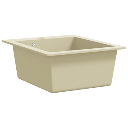 Granite Kitchen Sink Single Basin Beige