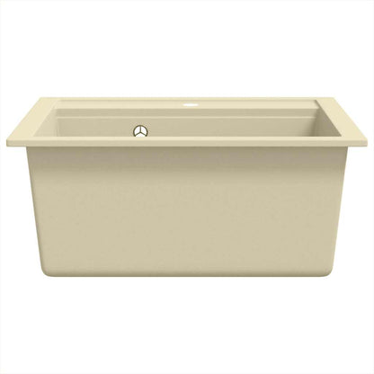 144856 vidaXL Granite Kitchen Sink Single Basin Beige