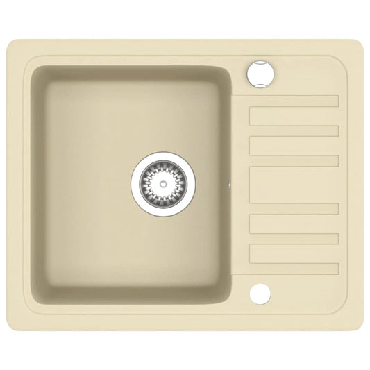 Granite Kitchen Sink Single Basin Beige