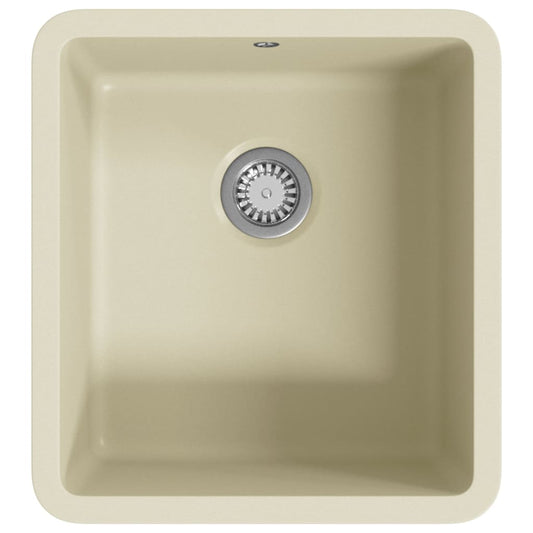 Granite Kitchen Sink Single Basin Beige