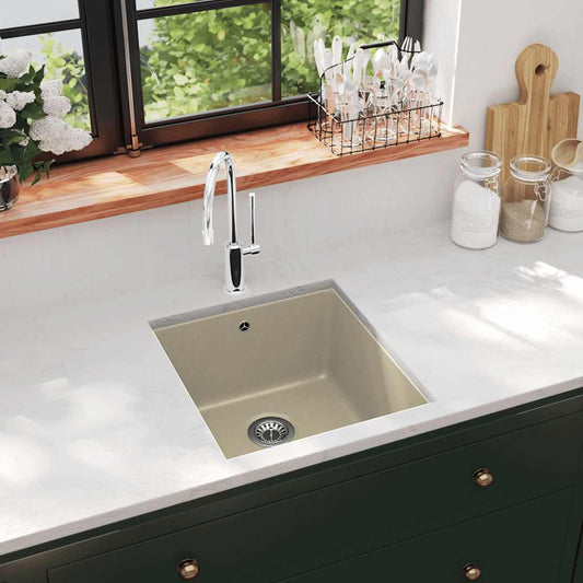 Granite Kitchen Sink Single Basin Beige