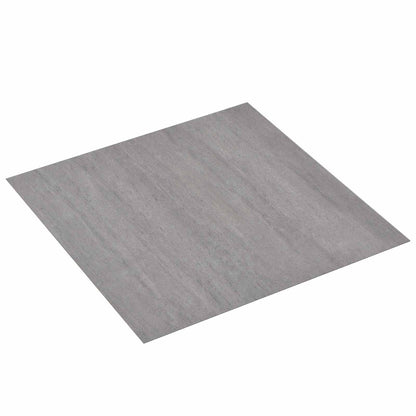 Flooring Planks 5.11 m² 55 pcs PVC Dark Grey Melange