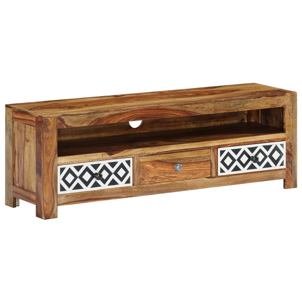 TV Stand 47.2"x11.8"x15.7" Solid Wood Acacia