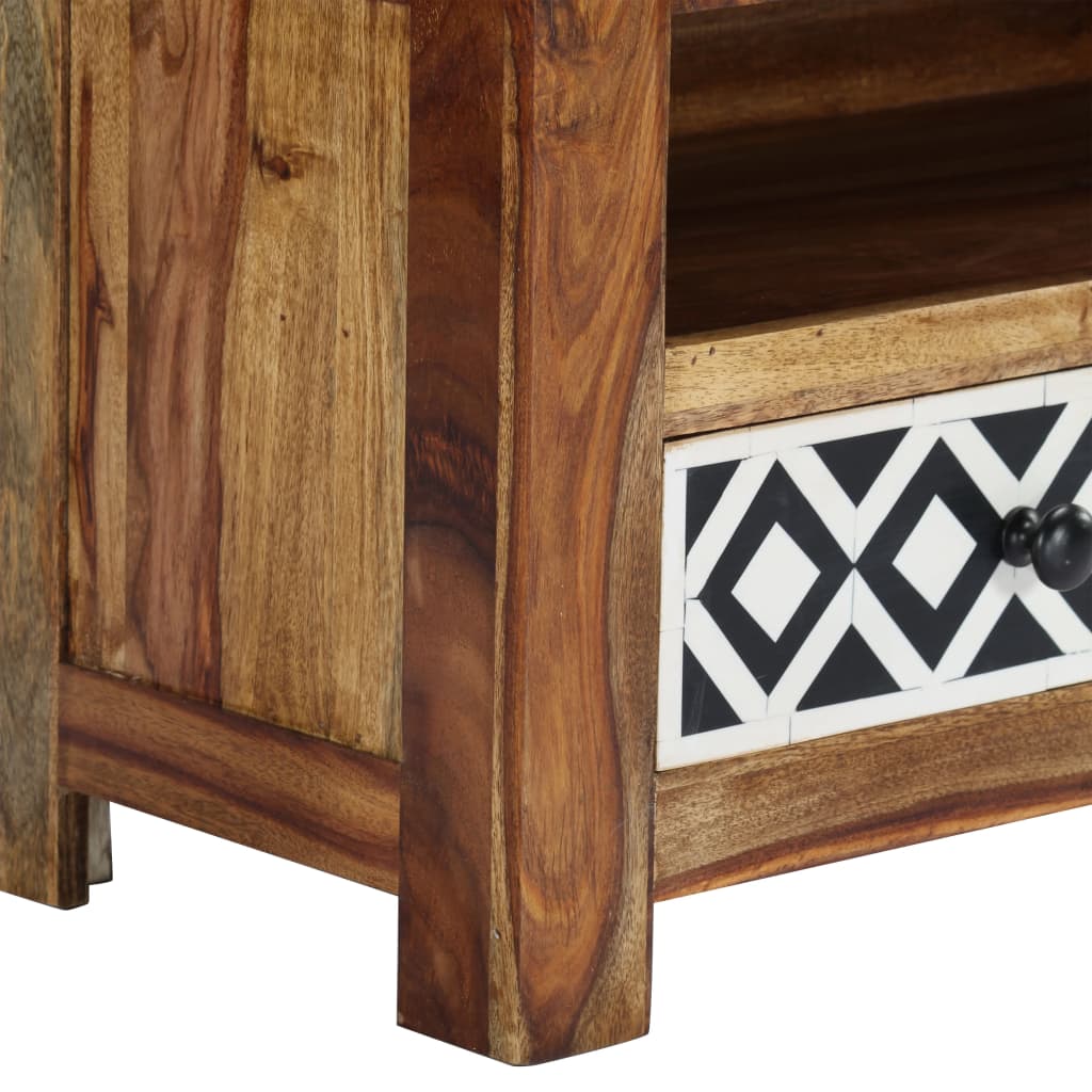 TV Stand 47.2"x11.8"x15.7" Solid Wood Acacia
