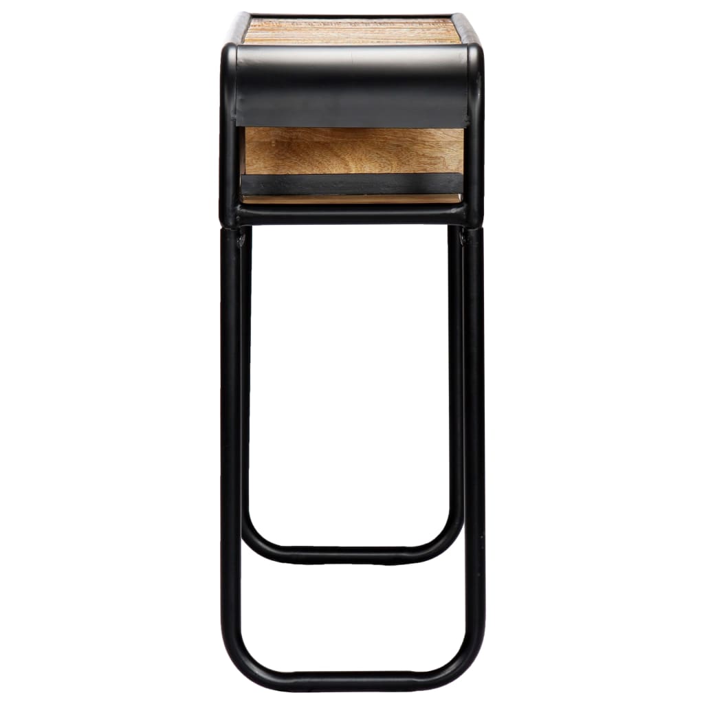 vidaXL Console Table Multicolour Solid reclaimed wood, powder-coated steel