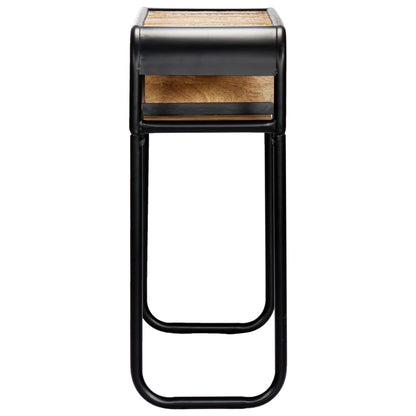 vidaXL Console Table Multicolour Solid reclaimed wood, powder-coated steel