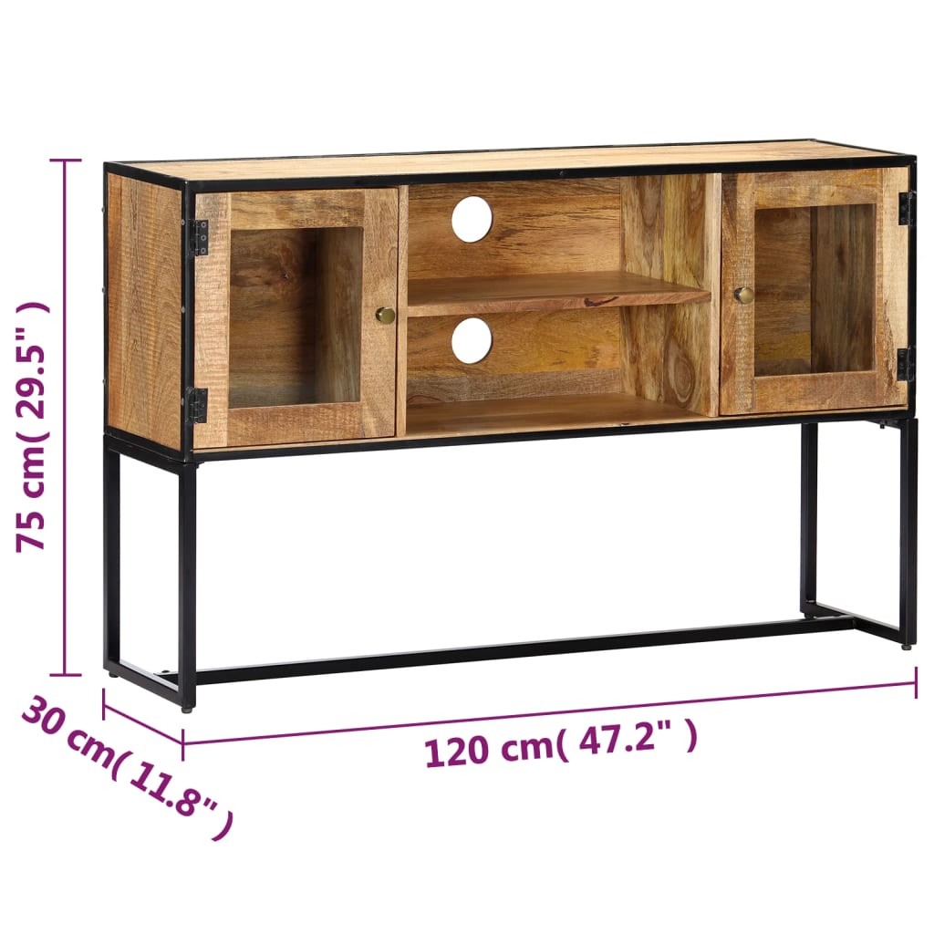 TV Stand 47.2"x11.8"x29.5" Solid Wood Reclaimed