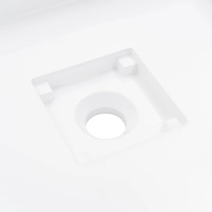 Wash Basin 19.7"x19.7"x4.8" Mineral Cast/Marble Cast White