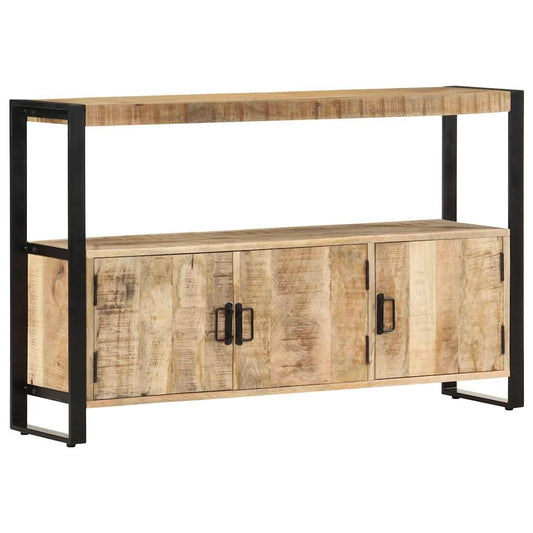 Side Cabinet | Natural mango wood | Solid mango wood, powder-coated steel