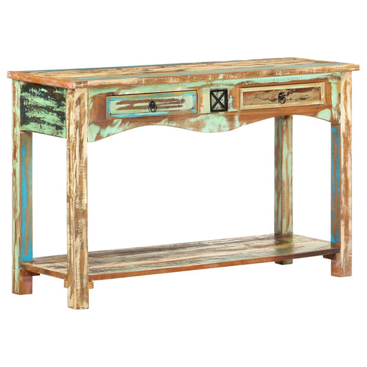 Console Table | Multi-coloured with green, brown, beige
