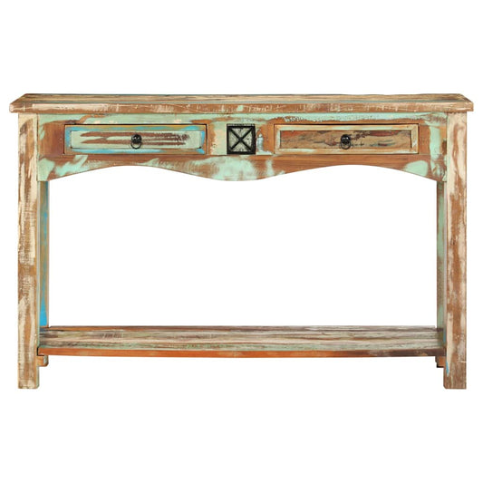 Console Table | Multi-coloured with green, brown, beige