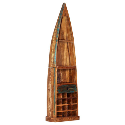 247879 vidaXL Wine Rack 50x40x180 cm Solid Reclaimed Wood